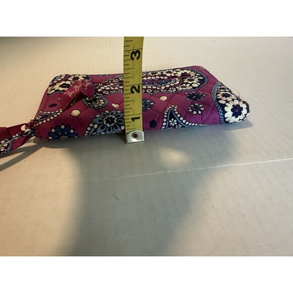 Vera Bradley Knot Just a Clutch Purse Boysenberry Paisley Pattern Retired 3 Pcs - Picture 6 of 16